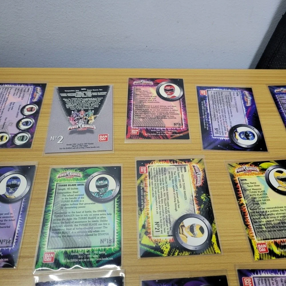 Vintage Power Rangers Turbo Trading Card Lot of 13 Bandai 1997